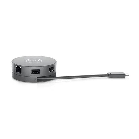 Dell Pro 7in1 DA310 Travel USB-C Dock (470-AEUP) - HDMI, DP, VGA, USB 3.0, Type C (90W PD Desteği), Gigabit Ethernet Hub