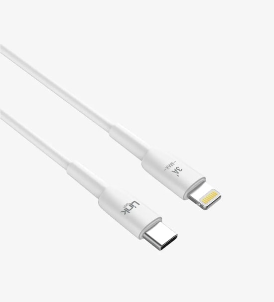 LinkTech K608 30W Type-C to Lightning PD Şarj Kablosu - 2000mm, 30W Hızlı Şarj Destekli, Dayanıklı Tasarım 2 Metre