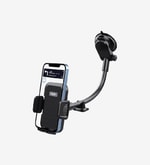 LinkTech H711 Vantuzlu Esnek Kollu Araç İçi Telefon Tutacağı (LHD-H711) - Güçlü Vantuz, Ayarlanabilir Tasarım, Siyah