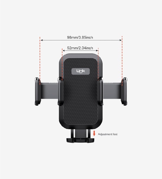 LinkTech H711 Vantuzlu Esnek Kollu Araç İçi Telefon Tutacağı (LHD-H711) - Güçlü Vantuz, Ayarlanabilir Tasarım, Siyah