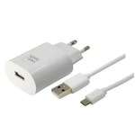 Nettech NT-HCH01 10W 2400 mAh Micro USB Şarj Aleti (NT-31155) - Hızlı Şarj Desteği, 100 Cm, Beyaz, 1 USB Çıkışlı Set