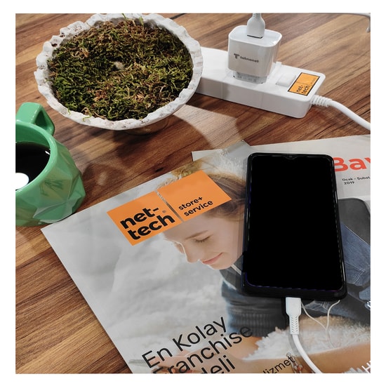 Teknonet TN-HCH06 10W 2100 mAh Lightning Kablo + Şarj Aleti (NT-92562) - Beyaz, Hızlı Şarj, USB Type-A Çıkış