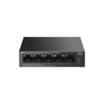 TP-Link LS105LP 5 Port 10/100 Switch - 4x PoE+ (41W), 250m Extend Modu, Metal Kasa, Masaüstü, Tak ve Çalıştır