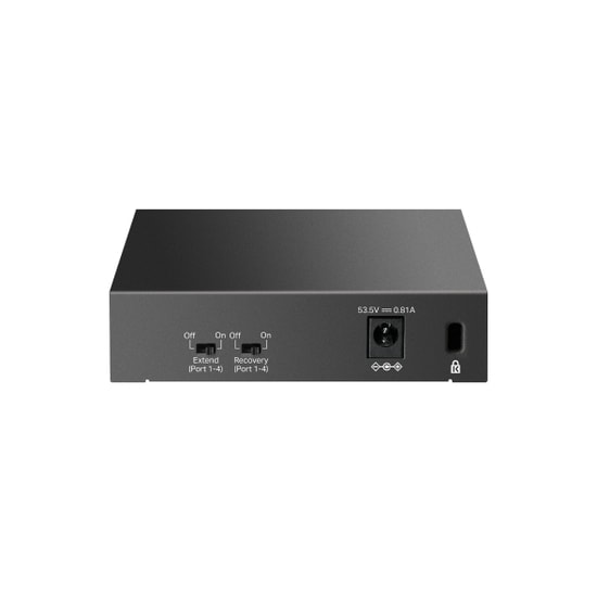 TP-Link LS105LP 5 Port 10/100 Switch - 4x PoE+ (41W), 250m Extend Modu, Metal Kasa, Masaüstü, Tak ve Çalıştır
