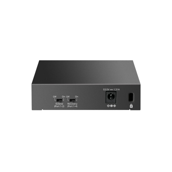 TP-Link LS105GP 5 Port Gigabit PoE+ Switch - 4 Gigabit PoE Portlu, 1 Gigabit Uplink, 65W, Metal Kasa, 250m Kapsama