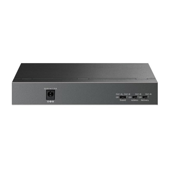 TP-Link LS109P 9 Port Masaüstü Switch: 8 PoE 63W, 1xUplink, 250m PoE Mesafe, Metal Kasa Tak Çalıştır Yönetilemez Anahtar
