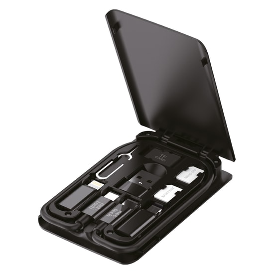 Nettech NT-DC04 Plastik 20 Cm Usb To Micro + Lightning + Type-C Şarj Ve Data Kablosu (Siyah)