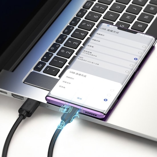 Nettech NT-DC11 PD 20W Type-C To Lightning 300cm İp Örgü Şarj ve Data Kablosu - Siyah, Hızlı Şarj Desteği