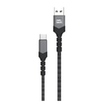 Nettech NT-DC16 Siyah İp Örgülü 120cm Type-C Hızlı Şarj ve Data Kablosu - Hızlı Veri Aktarımı