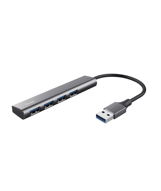 Trust TRU24947 4 Port USB 3.2 Gen 1 Hub - 4 Bağlantı Noktalı Hızlı Veri Aktarım, USB Dock 