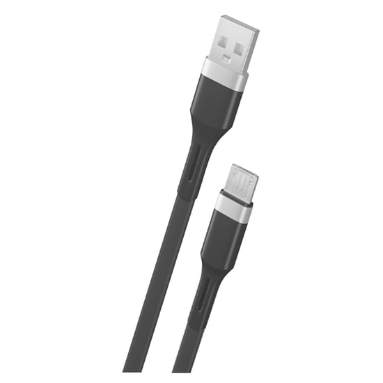 Teknonet TN-DC01 Plastik 100 Cm Micro USB Şarj ve Data Kablosu (NT-92567) - Siyah, 12W Hızlı Şarj, Dayanıklı Yapı