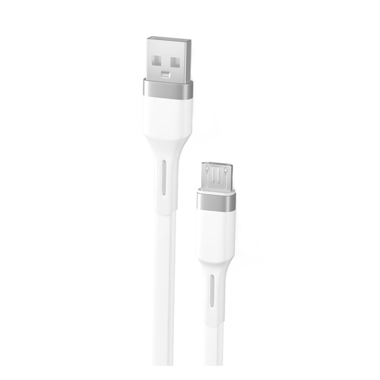 Teknonet TN-DC02 Plastik 100 Cm Micro USB Şarj ve Data Kablosu (NT-92568) - Beyaz, 12W Hızlı Şarj, Dayanıklı Plastik