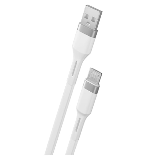 Teknonet TN-DC02 Plastik 100 Cm Micro USB Şarj ve Data Kablosu (NT-92568) - Beyaz, 12W Hızlı Şarj, Dayanıklı Plastik