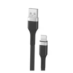Teknonet TN-DC05 Plastik 100 Cm USB to Lightning Hızlı Şarj ve Data Kablosu (NT-92571) - 1 Metre, Siyah, 12W Güç Desteği