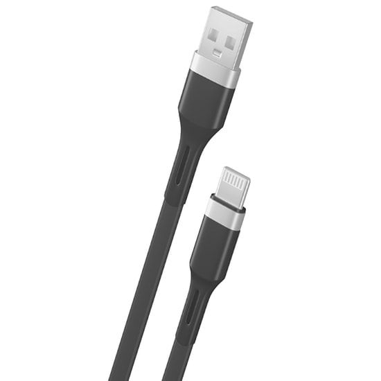 Teknonet TN-DC05 Plastik 100 Cm USB to Lightning Hızlı Şarj ve Data Kablosu (NT-92571) - 1 Metre, Siyah, 12W Güç Desteği