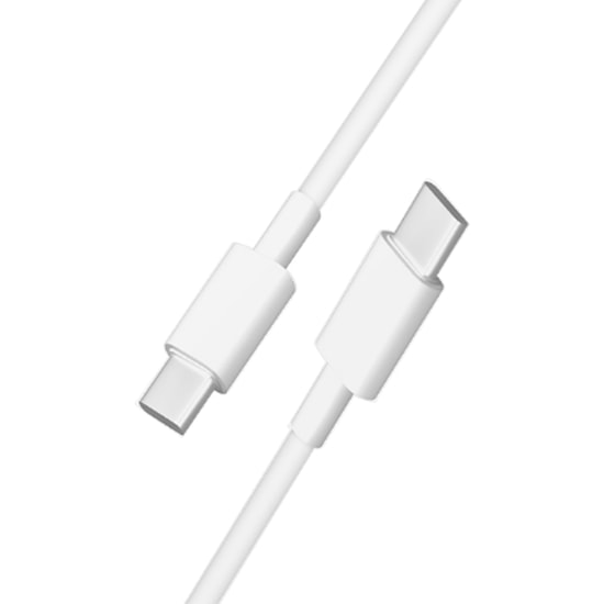 Teknonet TN-DC14 PD 20W Type-C To Type-C Şarj ve Data Kablosu (NT-92580) - Beyaz, 100 cm, Hızlı Şarj, PD ve QC3.0