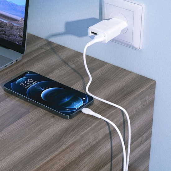 Teknonet TN-DC17 Plastik 100 Cm USB to Lightning Hızlı Şarj Data Kablosu (NT-96629) - 1 Metre, Beyaz, Dayanıklı Tasarım