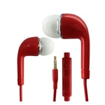 Nettech NT-112 Kırmızı 3.5mm Jack Girişli Kulak İçi Kulaklık - 100cm Kablo, Mikrofonlu, Kumandalı, 80dB, Dinamik Sürücü