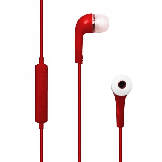 Nettech NT-112 Kırmızı 3.5mm Jack Girişli Kulak İçi Kulaklık - 100cm Kablo, Mikrofonlu, Kumandalı, 80dB, Dinamik Sürücü