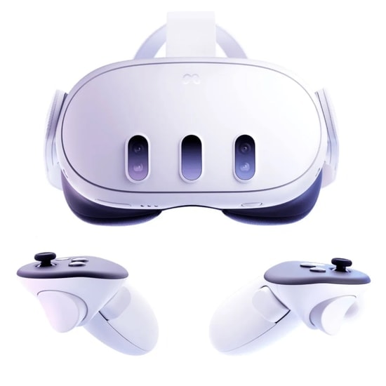 Meta Quest 3 128 GB All-In-One VR Sanal Gerçeklik Gözlüğü (899-00579-01) - 120Hz Yenileme Hızı, 110 Derece Görüş