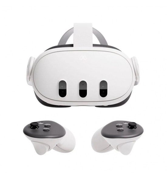 Meta Quest 3 128 GB All-In-One VR Sanal Gerçeklik Gözlüğü (899-00579-01) - 120Hz Yenileme Hızı, 110 Derece Görüş