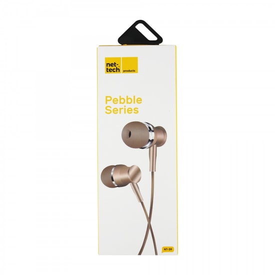 Nettech NT-39 Gold Altın Renk 3.5mm Jack Girişli Mikrofonlu ve Gürültü Önlemeli Kulak İçi Kulaklık (2 Yıl Garantili)