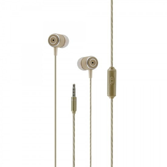 Nettech NT-37 Gold 3.5mm Jack Girişli Kulak İçi Kulaklık (VR-14250) - Stereo Ses Çıkışı, Mikrofonlu, Kumandalı, 1m Kablo