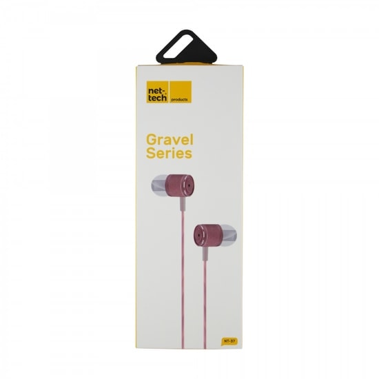 Nettech NT-37 Rose Gold 3.5mm Jack Girişli Kulak İçi Kulaklık (VR-14251) - Stereo Ses, Mikrofonlu, 1m Kablo, Kumandalı