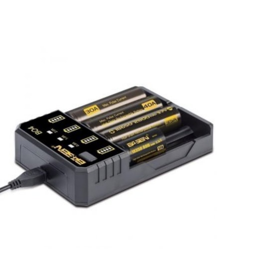 Sertec B04 Pro Akıllı Pil Şarj Aleti (Siyah) - Lityum, Ni-MH/Ni-CD Uyumlu, Korumalı ve Hızlı Şarj