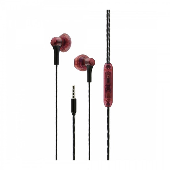 Nettech NT-38 Kırmızı 3.5mm Jack Girişli Kulak İçi Mikrofonlu Kulaklık - 100cm Kablo, Gürültü Önleme, 80dB Ses Çıkışı