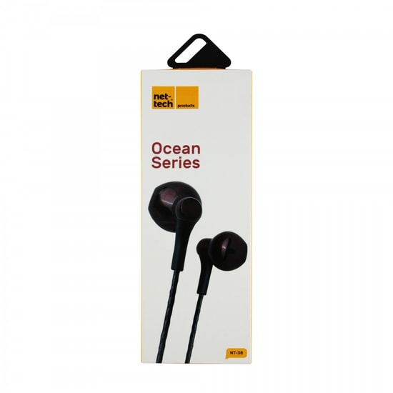 Nettech NT-38 Kırmızı 3.5mm Jack Girişli Kulak İçi Mikrofonlu Kulaklık - 100cm Kablo, Gürültü Önleme, 80dB Ses Çıkışı