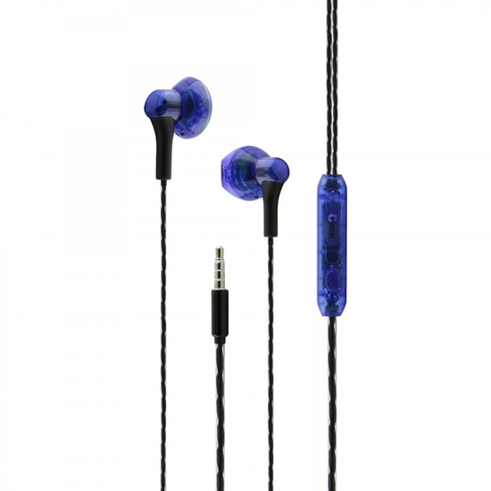 Nettech NT-38 Mavi Kulak İçi Kulaklık - 3.5mm Jack Girişli, Mikrofonlu, Gürültü Önleme ve 100cm Kablo Uzunluğu