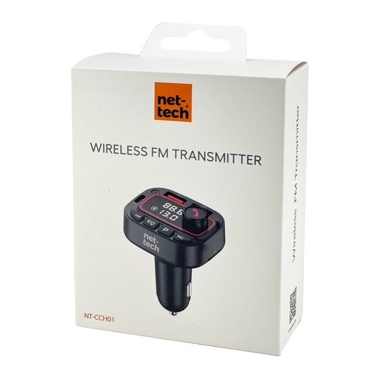 Nettech NT-CCH01 30W Bluetooth FM Transmitter Araç Şarj Aleti - Siyah, PD Hızlı Şarj, Kablolu, Kompakt Tasarım