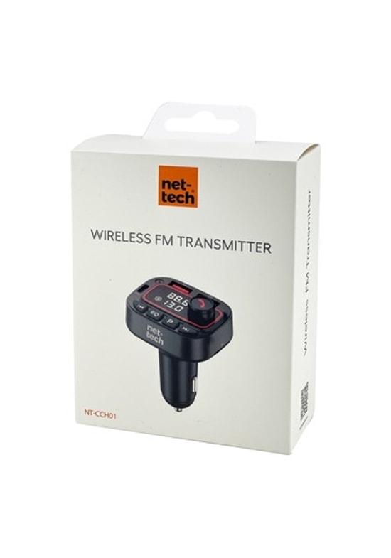 Nettech NT-CCH01 30W Bluetooth FM Transmitter Araç Şarj Aleti - Siyah, PD Hızlı Şarj, Kablolu, Kompakt Tasarım