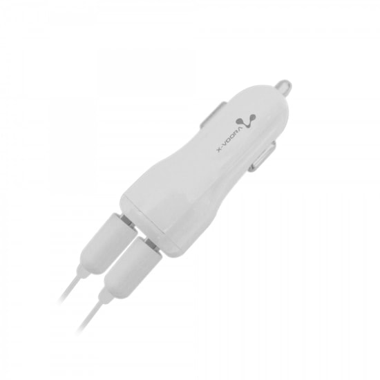 X-Voora XW-026 10W 2 Çıkışlı Micro USB Kablolu Araç Şarj Aleti (VR-19724) - Beyaz, USB Type-A, Hızlı Şarj, Araç Aksesuar