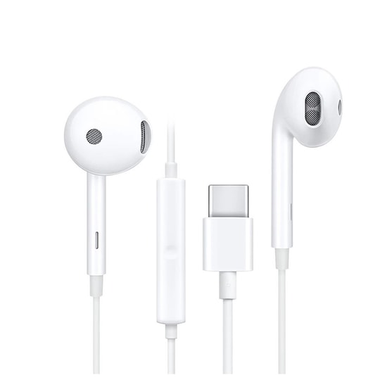 Oppo MH135 Type-C Girişli Beyaz Kulak İçi Kulaklık - 120cm Kablolu, Kumandalı, Mikrofonlu, 106 dB