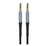 Nettech NT-AC01: 100cm İp Örgülü, Siyah Aux Kablo - Yüksek Kalite Ses Deneyimi - NT-100944
