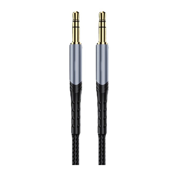 Nettech NT-AC01: 100cm İp Örgülü, Siyah Aux Kablo - Yüksek Kalite Ses Deneyimi - NT-100944
