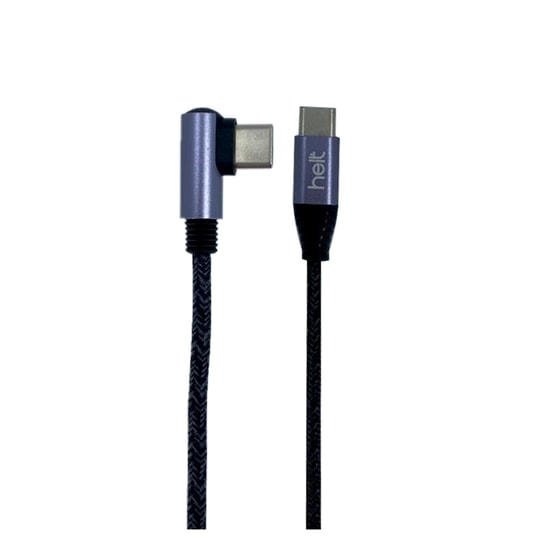 Helt HT-DC13 PD 45W 100 Cm Type-C To Type-C İp Örgü Şarj Kablosu ( NT-31291) - Siyah, Hızlı Şarj, Veri Aktarımı Desteği