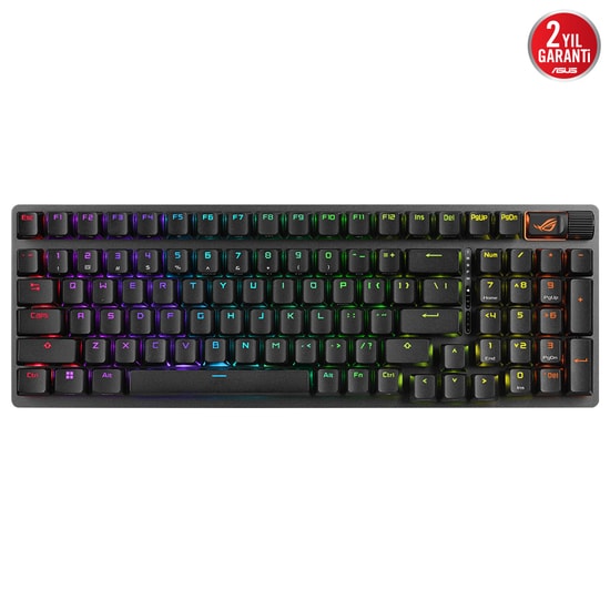 Asus Rog STRIX SCOPE II 96 Wireless Oyuncu Klavyesi 3 Farkli Bağlanti Türkçe Tuş Dizilimi (2.4ghz Rf Bluetooth Kablolu)