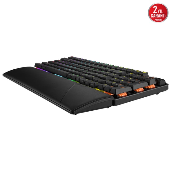 Asus Rog STRIX SCOPE II 96 Wireless Oyuncu Klavyesi 3 Farkli Bağlanti Türkçe Tuş Dizilimi (2.4ghz Rf Bluetooth Kablolu)