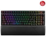 Asus STRIX SCOPE II 96 Wireless SIYAH Mekanik Oyuncu Klavyesi - NX Snow Switch, Türkçe Q, BT, RGB, Bilek Desteği