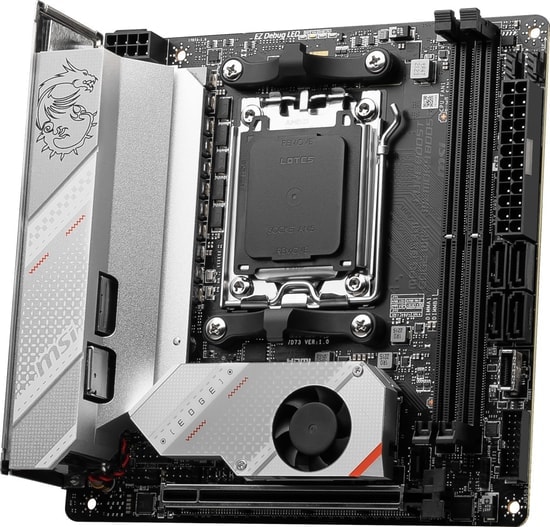 MSI MPG B650I EDGE WIFI AMD B650 AM5 DDR5 7200MHz (OC) Mini-ITX Anakart - HDMI, M.2, USB 3.2, 2.5G LAN, WIFI 6E