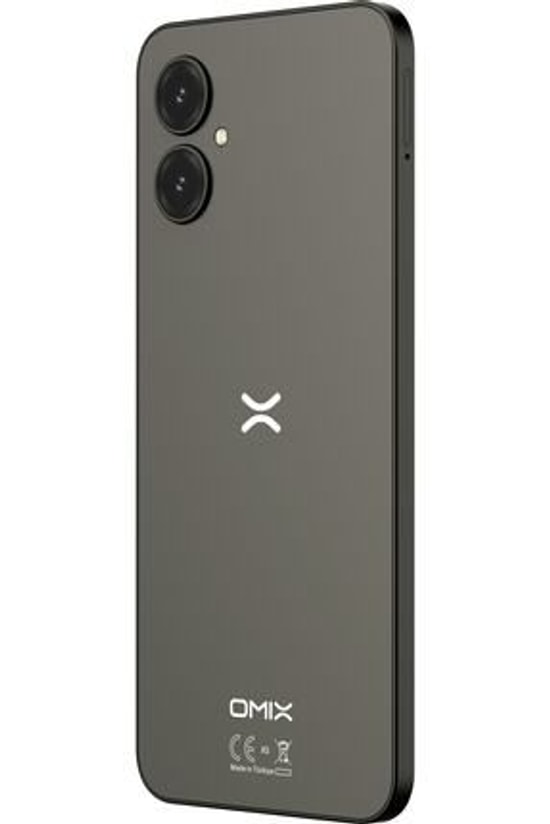 Omix X5 Grafit 128 GB Akıllı Telefon - 6.56" Ekran, 4GB Ram, 18W Hızlı Şarj, 5000mAh Batarya, IPX3