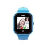 Wiky Watch 4S Mavi Akıllı Çocuk Saati - GPS Takip, Görüntülü Arama, SOS, Güvenli Alan, Su Geçirmez, Dokunmatik Ekran