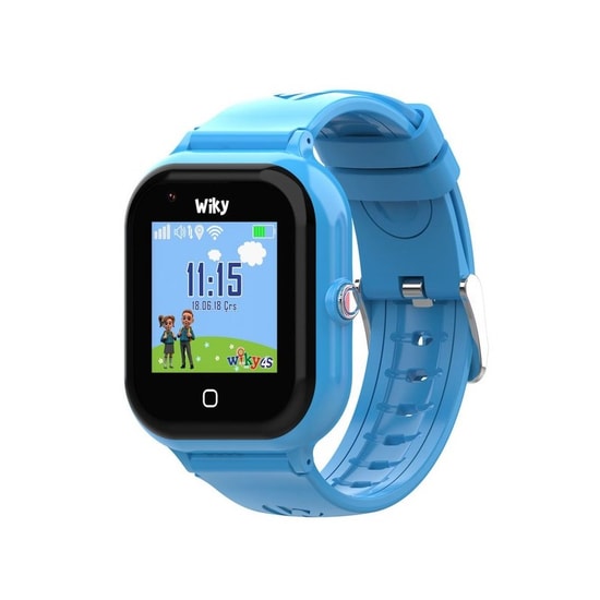 Wiky Watch 4S Mavi Akıllı Çocuk Saati - GPS Takip, Görüntülü Arama, SOS, Güvenli Alan, Su Geçirmez, Dokunmatik Ekran