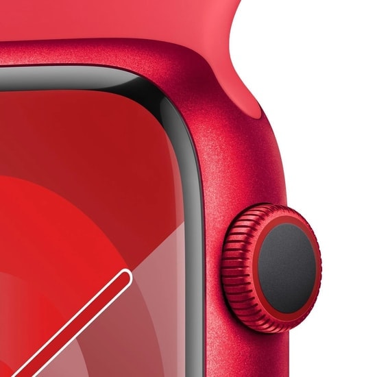 Apple Watch Series 9 Cellular 45mm Kırmızı Alüminyum Kasa ve Spor Kordon M/L Akıllı Saat - 64 GB, Türkiye Garantili