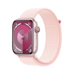 Apple Watch Series 9 Cellular 45mm Pembe Alüminyum Kasa ve Pembe Spor Loop Akıllı Saat - 64 GB, Türkiye Garantili