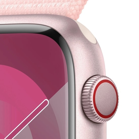 Apple Watch Series 9 Cellular 45mm Pembe Alüminyum Kasa ve Pembe Spor Loop Akıllı Saat - 64 GB, Türkiye Garantili