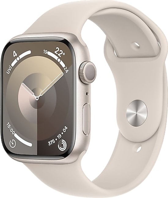 Apple Watch Series 9 GPS+Cellular 45mm Pembe Alüminyum Kasa ve Spor Kordon M/L 64 GB Akıllı Saat - Türkiye Garantili